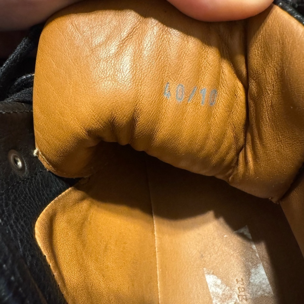 Rag & Bone Black Leather Sneakers - Picture 2 of 7